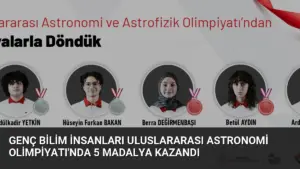 Genç Bilim İnsanları Uluslararası Astronomi Olimpiyatı’nda 5 Madalya Kazandı