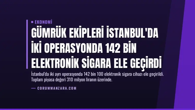 Gümrük Ekipleri İstanbul'da İki Operasyonda 142 Bin Elektronik Sigara Ele Geçirdi