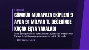 Gümrük Muhafaza Ekipleri 9 Ayda 91 Milyar TL Değerinde Kaçak Eşya Yakaladı