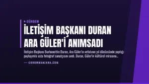 İletişim Başkanı Duran Ara Güler’i Anımsadı