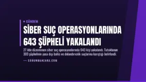 Siber Suç Operasyonlarında 643 Şüpheli Yakalandı