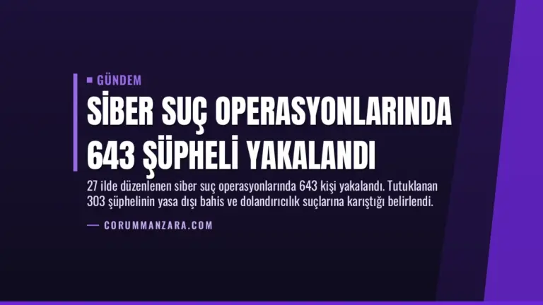Siber Suç Operasyonlarında 643 Şüpheli Yakalandı