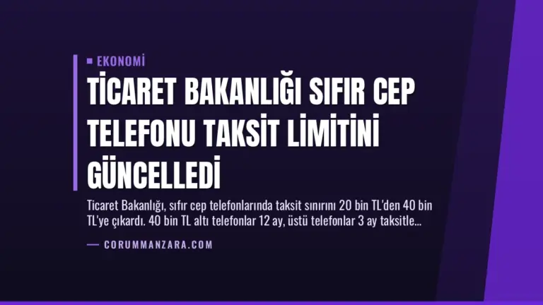 Ticaret Bakanlığı Sıfır Cep Telefonu Taksit Limitini Güncelledi