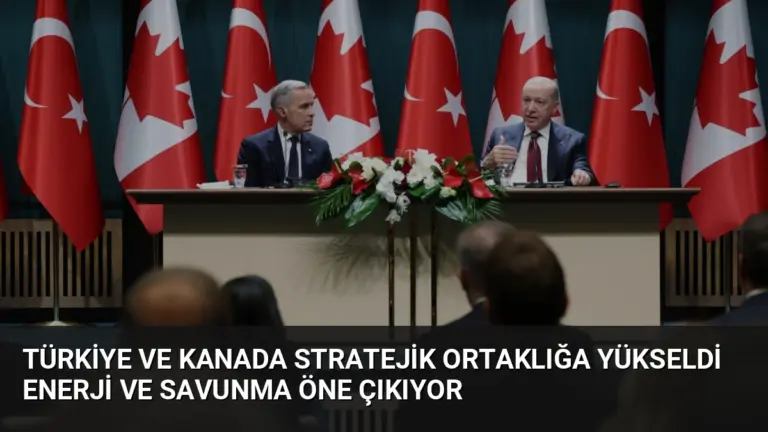 Türkiye ve Kanada Stratejik Ortaklığa Yükseldi Enerji ve Savunma Öne Çıkıyor